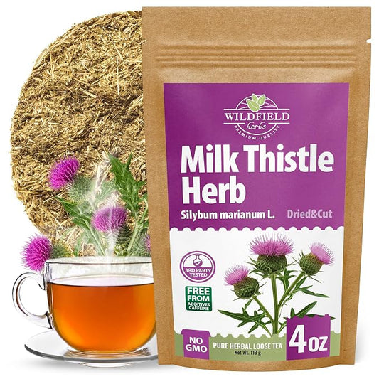 4 oz. Milk Thistle Herb Dried Milk Thistle Herbal Tea (Silybum Marianum) - 113g Herb Tea Cardo Mariano