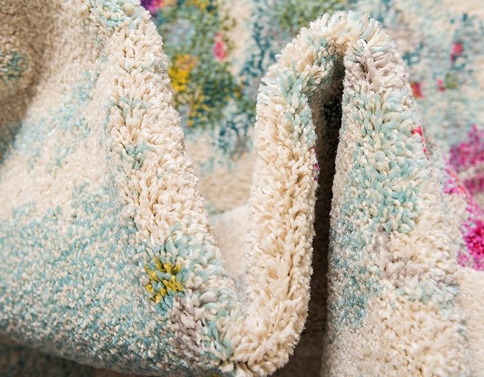 Unique Loom Chromatic Collection Area Rug - Joyous (4' 1" x 6' 1" Rectangle Multi/Blue)