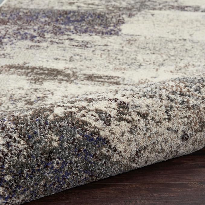 Nourison Home Celestial Ivory Grey 10' x 14' Area Rug - Easy Clean, Non Shedding, Bed Room, Living Room, Dining Room, Kitchen (10' x 14')