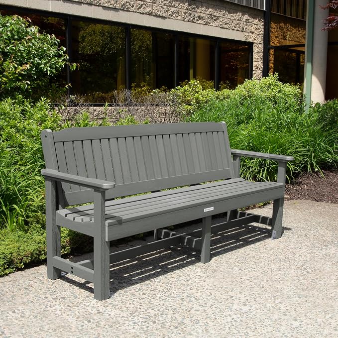 Sequoia Professional CM-BENSQ62-CGE Commercial Grade Exeter 6 Foot Garden Bench, Coastal Teak