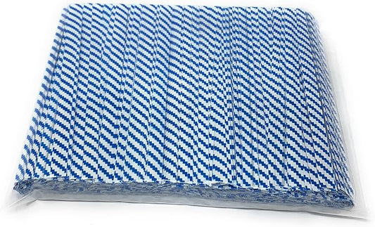 4" Length Twist Ties, 2000 Blue White Plastic Coated, No Rip, Paper Ties Cello General Use, Party Favor Treat Bags, Small orders Packaging, Closures to secure your product (2000 Blue White)