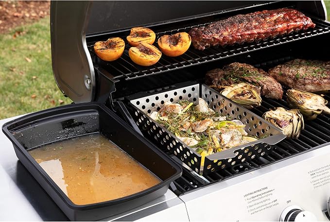 Cuisinart CMT-200 Marinade and Grilling Basket Set, Stainless Steel