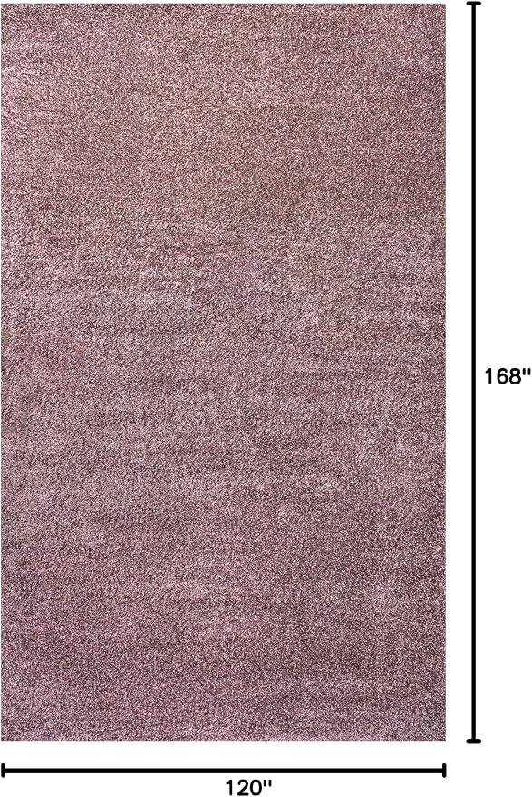 JONATHAN Y Haze Solid Low-Pile Light Purple Indoor Area Rug 10x14, Coastal,Bohemian,Minimalist,Classic, Easy-Cleaning for Living Room,Bedroom,Kitchen,Pet Friendly,Non-Shedding (SEU100R-14)