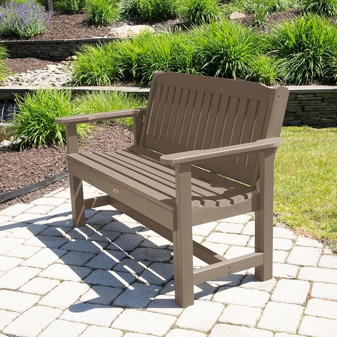 Sequoia Professional Commercial Grade Exeter Garden Bench, 4ft, Woodland Brown