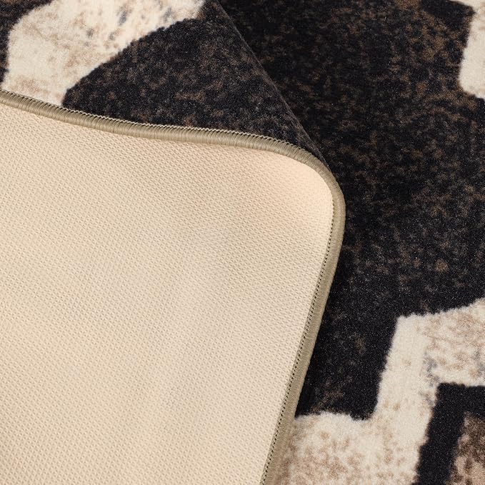 Superior Indoor Washable Rugs, Oversize Area Rug, 10'x14', Ivory | Modern Geometric Trellis Floor Décor, Easy Care High Traffic Areas Living Dining Room, Bedroom, Entryway, Viking Collection