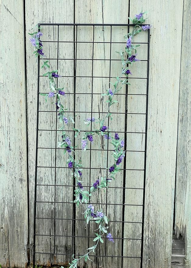 American Garden Works STNMB Narrow Screen Trellis, Black 64.25"H
