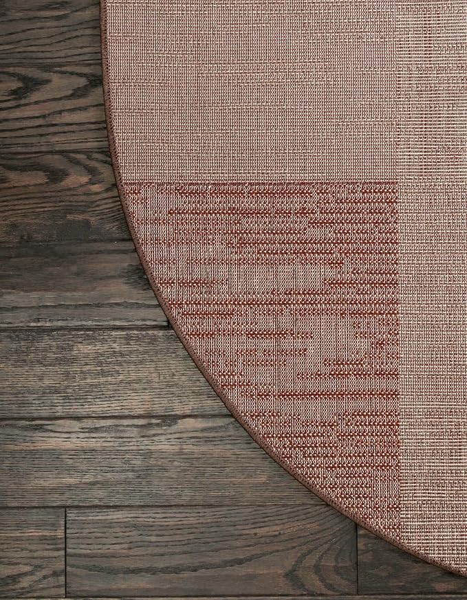 Unique Loom Autumn Collection Area Rug - Providence (5' 1" x 8' Oval, Multi/ Beige)