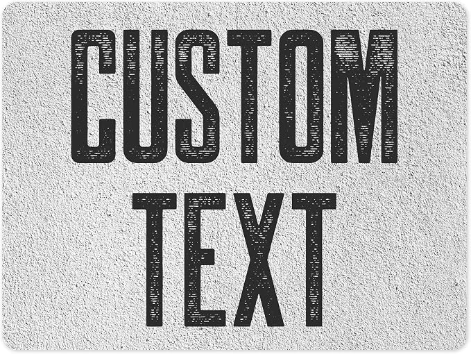 Custom Sign, Custom Street Sign, 11 Font Colors, 13 Font Styles, 4 Hole Options, 22 Sizes, 18x24 Inches, Rust Free DiBound, Fade Resistant, Made in USA by My Sign Center (Concrete)