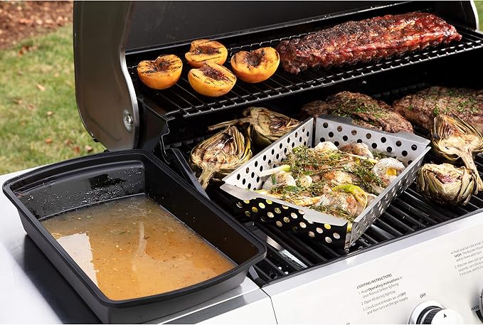 Cuisinart CMT-200 Marinade and Grilling Basket Set, Stainless Steel