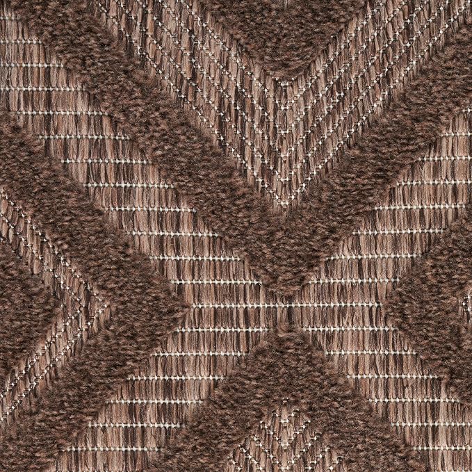 Nourison Home Versatile Brown 4' x 6' Area Rug - Easy Clean, Non Shedding, Bed Room, Living Room, Dining Room, Kitchen (4' x 6')