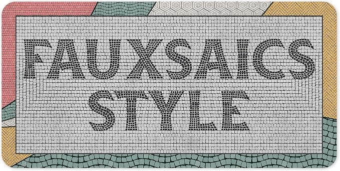 Custom Sign, Custom Street Sign, 11 Font Colors, 13 Font Styles, 4 Hole Options, 22 Sizes, 6x12 Inches, Rust Free DiBound, Fade Resistant, Made in USA by My Sign Center (Fauxsaic 2)