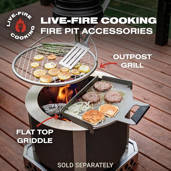 Breeo Smokeless Fire Pit (X Series 19, Corten Steel) | 22.1 inch Smokeless Fire Pit for Outside | 47 Pounds | Ideal for Families | Compatible with Wide Range of Breeo Accessories
