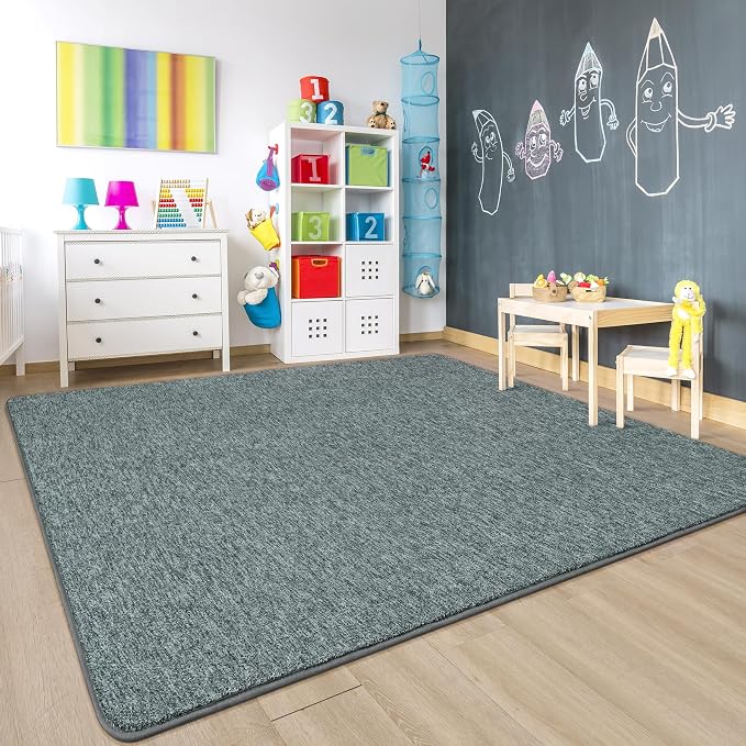 Chicrug Memory Foam 3x5 Area Rugs for Bedroom Living Room Entryway | Low-pile Soft Carpet Rug for Kids Playroom, Floor Rug for Bedside Dorm Dining Room Home, Grey and White