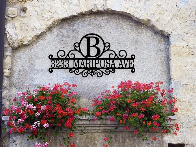 Personalized Metal House Numbers sign, Custom Metal House Sign, Metal Address Sign, Address Plaques for House Numbers, House Number Plaque