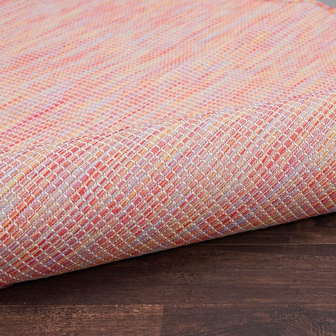 Nourison Home Positano Rainbow 10' x 14' Area Rug - Easy Clean, Non Shedding, Bed Room, Living Room, Dining Room, Kitchen (10' x 14')