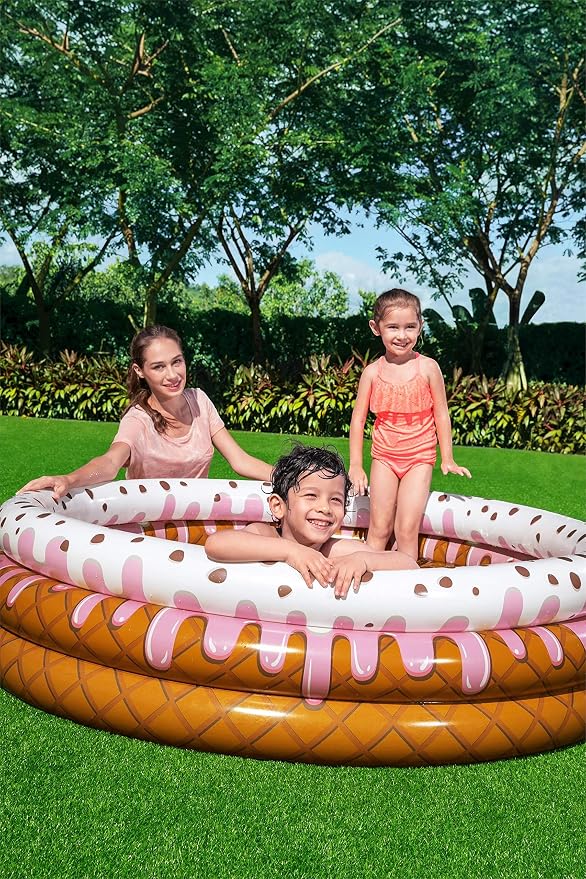 Bestway Inflatable Pool Sundae Funday Ice Cream Printed Kids Outdoor Fun
