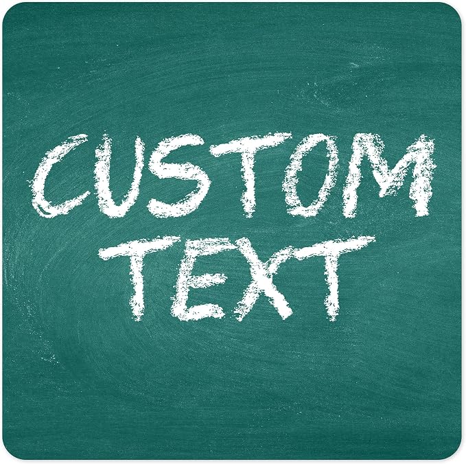 Custom Sign, Custom Street Sign, 11 Font Colors, 13 Font Styles, 4 Hole Options, 22 Sizes, 24x24 Inches, Rust Free DiBound, Fade Resistant, Made in USA by My Sign Center (Chalkboard Green)