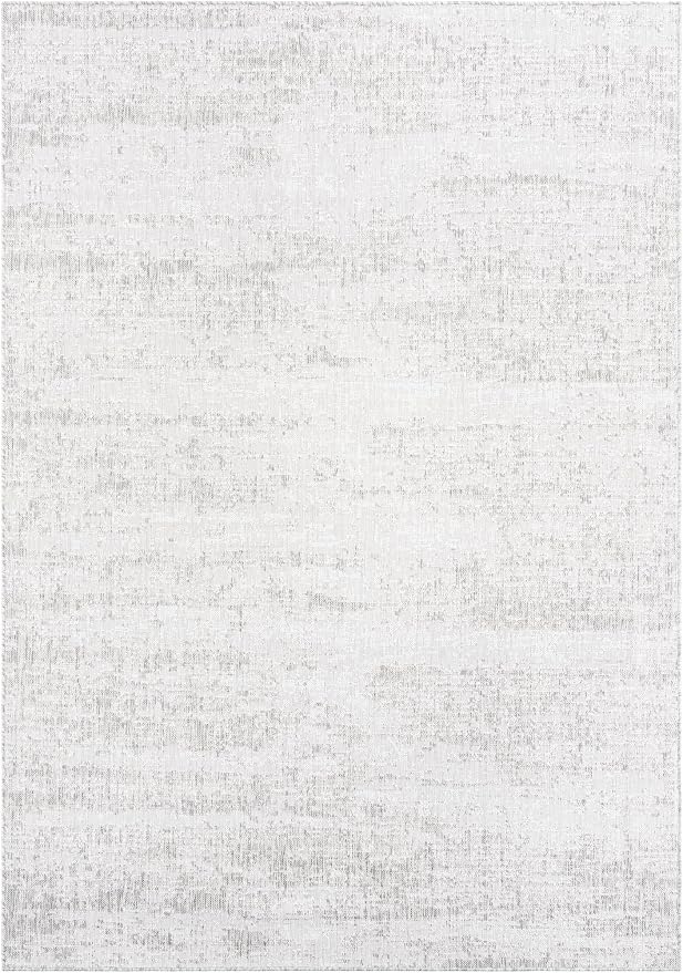 Unique Loom Outdoor Modern Collection Area Rug - Cartago (7' 1" x 10' Rectangle Gray/Ivory)