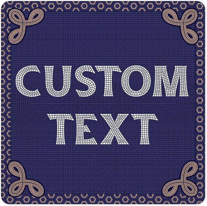 Custom Sign, Custom Street Sign, 11 Font Colors, 13 Font Styles, 4 Hole Options, 22 Sizes, 36x36 Inches, Rust Free DiBound, Fade Resistant, Made in USA by My Sign Center (Fauxsaic 1)