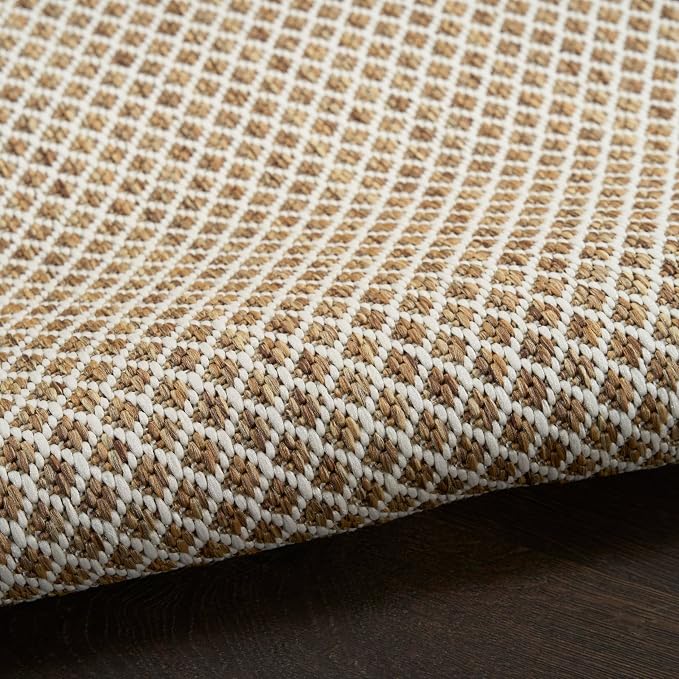 Nourison Home Courtyard Jute Ivory 10' x 14' Area Rug - Easy Clean, Non Shedding, Bed Room, Living Room, Dining Room, Kitchen (10' x14')