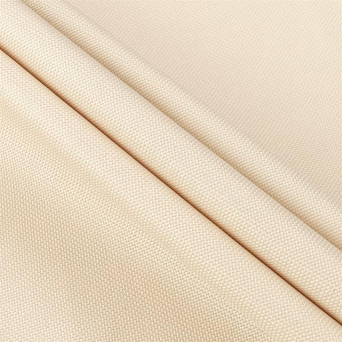Outdoor Sectional Cover, Heavy Duty Patio Furniture Cover, 85"X85" 5-Seater Waterproof 600D Patio Sectional Covers, 7 FT V-Shaped L-Shape Lawn Outdoor Furniture Covers, Natural Beige
