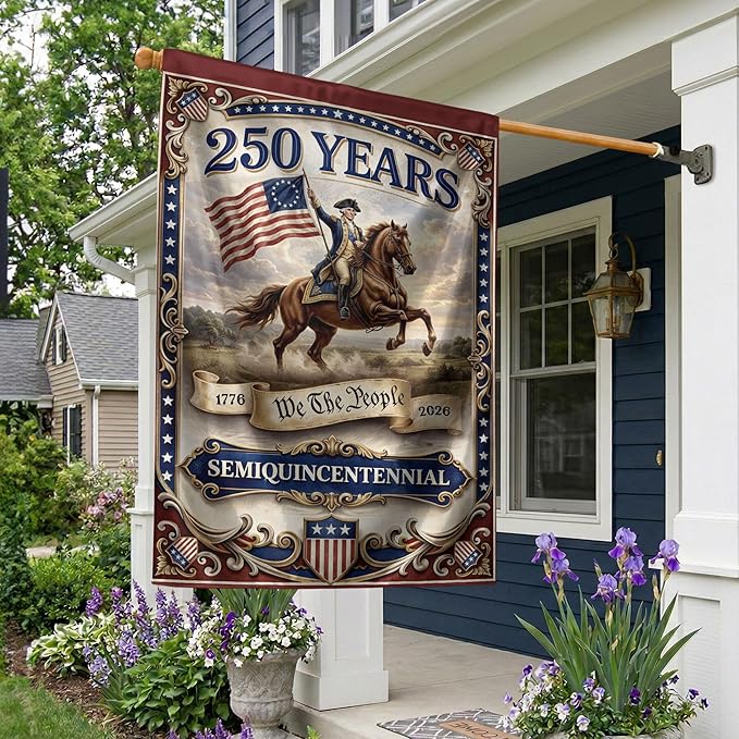 We The People Flag, 1776-2026 Commemorative Banner, Garden Flags For Outside, 250 Anniversary Usa Flag, American 250th Anniversary Patriotic Design, Dualided Design 1 (30x40 Inch)