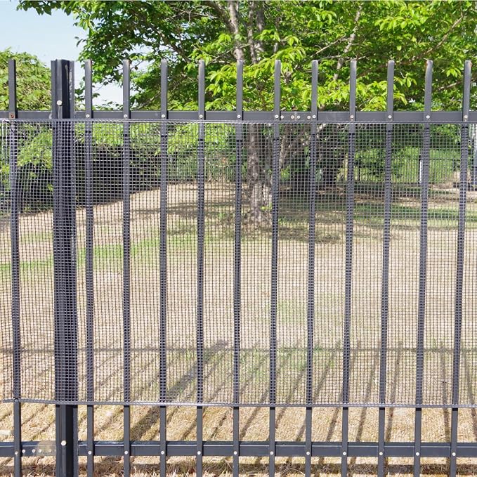 Heavy-Duty Plastic Mesh Netting, Black, 35.4 x 197 in (90cm x 5m), 9mm Grid, Recycled Plastic, Cut-to-Size, Multi-Purpose for Gardening & Fencing
