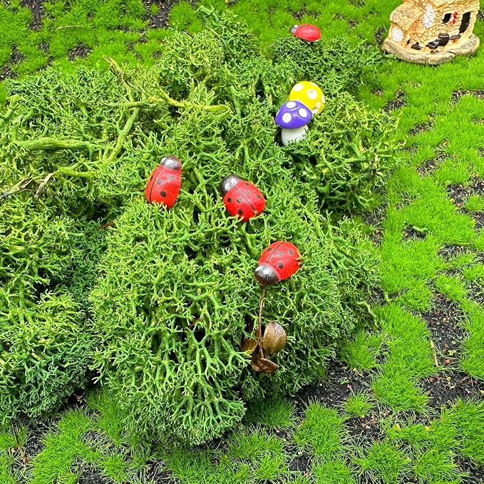 Cayway 83 PCS Fairy Garden Accessories Outdoor, Fairy Supplies Micro Landscape Decoration, Mixed Model Trees for DIY Craft Garden Decoration
