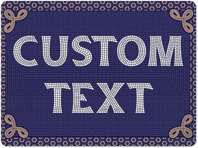 Custom Sign, Custom Street Sign, 11 Font Colors, 13 Font Styles, 4 Hole Options, 22 Sizes, 18x24 Inches, Rust Free DiBound, Fade Resistant, Made in USA by My Sign Center (Fauxsaic 1)