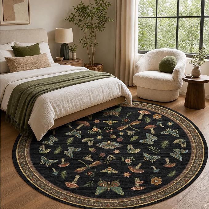 ROYHOME Mushroom Rug