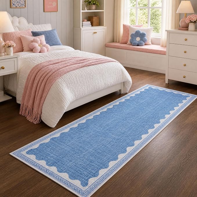 GarveeHome Scalloped Rug