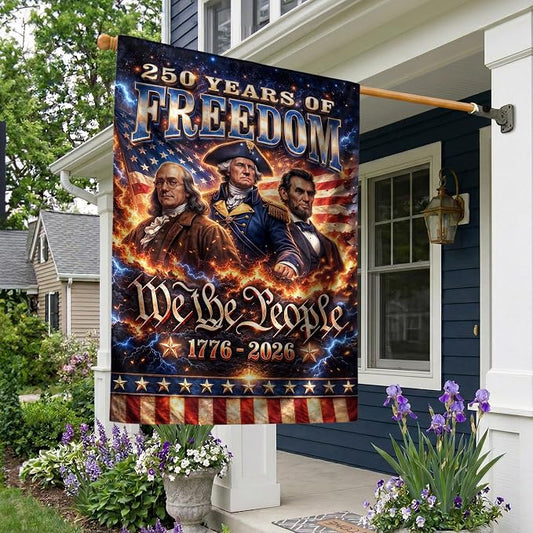 1776-2026 Commemorative, 250 Anniversary Usa Flag, 250th Anniversary Patriotic Design, We The People Flags, Doubleided Outdoor Yard Decoration For Independence Day 5 (30x40 Inch)