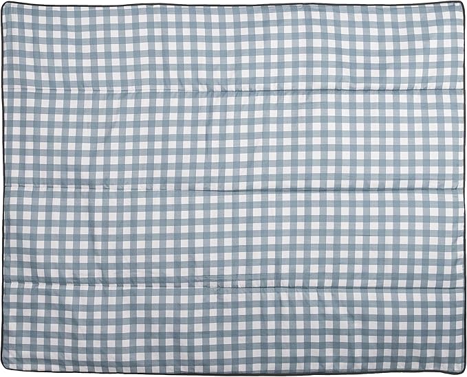 RED ROVR Large Indoor/Outdoor Adventure Blanket |for Parks, the Beach and Indoor activites |Compact with Shoulder Strap & Pocket (Picnic Blue)