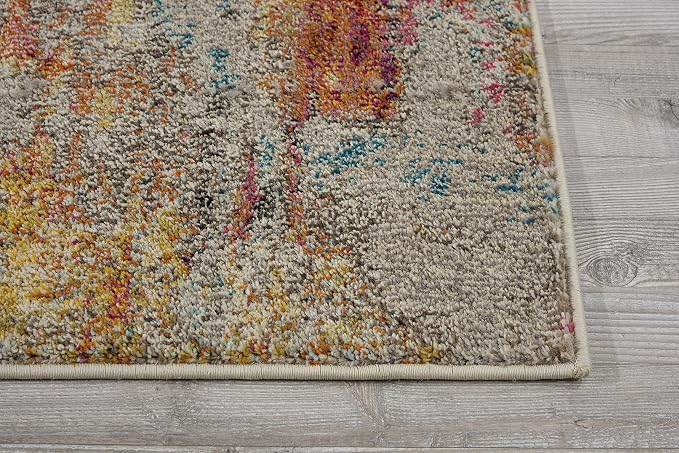 Nourison Home Celestial Sealife 2'2" x 3'9" Area Rug - Easy Clean, Non Shedding, Bed Room, Living Room, Dining Room, Kitchen (2' x 4')