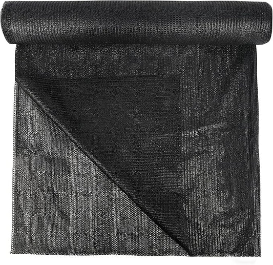 winemana 120x6 FT Outdoor Shade Cloth for Garden & Plants - 70% Large Black Mesh Tarp, UV Resistant Woven Shade Fabric for Greenhouse Farm Row Cover Vegetables Sun Protection Poultry Run