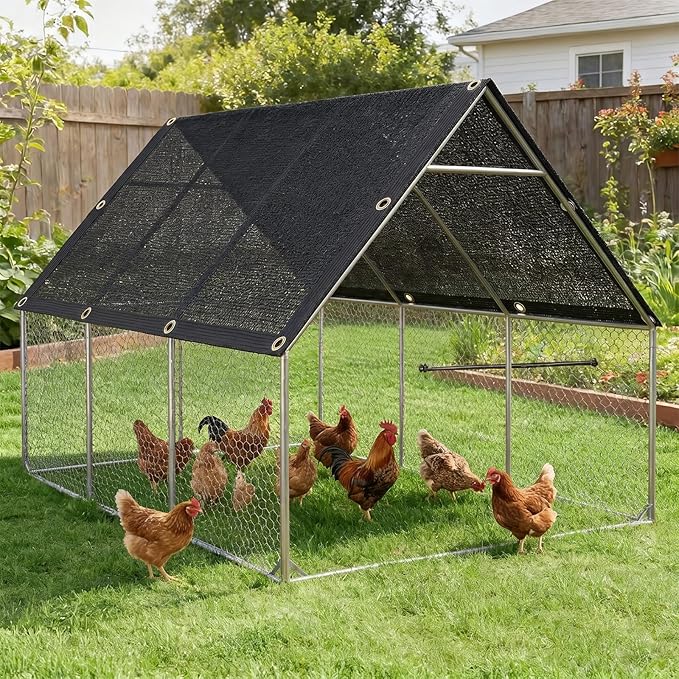 14'x20' Garden Shade Cloth 50% Sunblock Mesh Tarp with Grommets | Outdoor Sun Shade & Plant Freeze Protection Cover for Greenhouse, Kennel, Lawn, Patio, Black