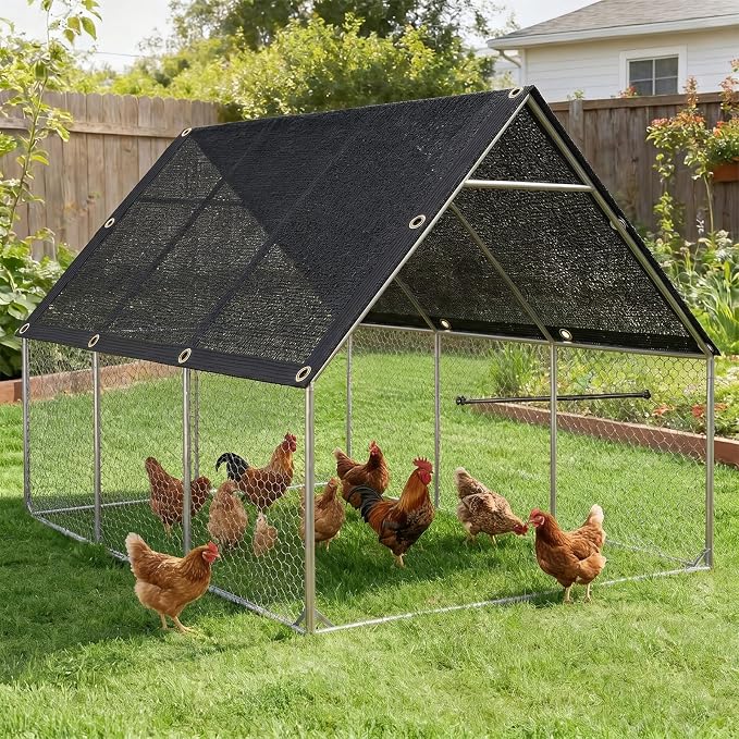 10'x20' Garden Shade Cloth 50% Sunblock Mesh Tarp with Grommets | Outdoor Sun Shade & Plant Freeze Protection Cover for Greenhouse, Kennel, Lawn, Patio, Black