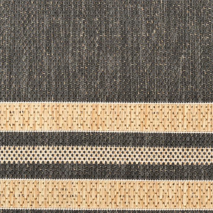 Nourison Home Horizon Indoor/Outdoor Charcoal 3' x 5' Area Rug - Easy Clean, Non Shedding, Bed Room, Living Room, Dining Room, Kitchen (3' x 5')
