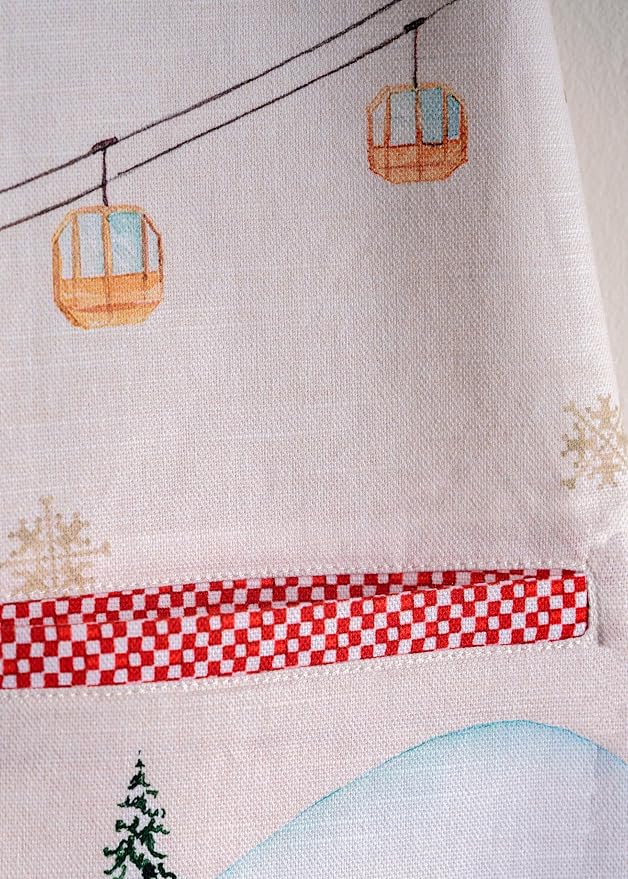 Maison d' Hermine Aprons for women with Pocket 100% Cotton (27.50"x31.50") | Adjustable Neck Strap & long ties Apron Men Chef Wedding Cooking Gardening Server Maid