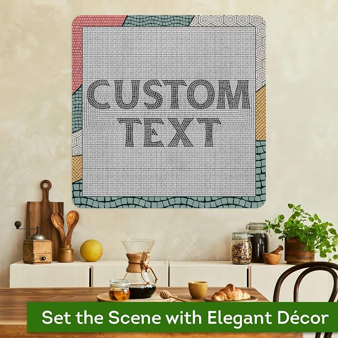 Custom Sign, Custom Street Sign, 11 Font Colors, 13 Font Styles, 4 Hole Options, 22 Sizes, 24x24 Inches, Rust Free DiBound, Fade Resistant, Made in USA by My Sign Center (Fauxsaic 2)