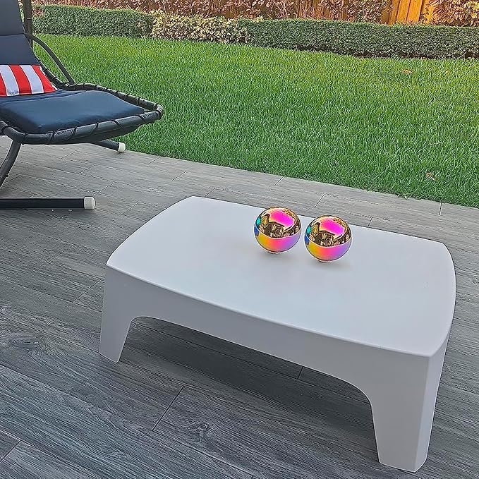 Gazing Ball Garden Mirror Outdoor - Outside Decorative Globe, Rainbow, 2Pcs | Metal Polished Reflective Sphere, Stainless Steel Hollow Decoration Ornament for Home Pond Swimming Pool Housewarming Gift