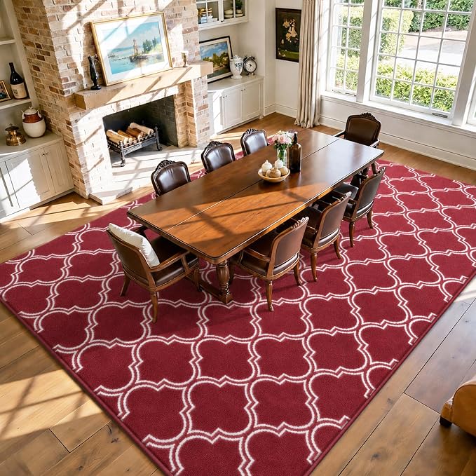 Keeko 7x10 Area Rugs for Living Room,Soft Washable Memory Foam Bedroom Rug | Indoor Throw Rug Low Pile Minimalist Non Slip Carpet for Kids Nursery Classroom Dorm Room Home Decor
