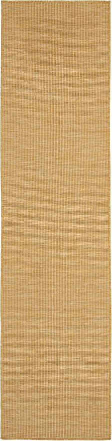 Nourison Home Positano Yellow 2'2" x 8' Area Rug - Easy Clean, Non Shedding, Bed Room, Living Room, Dining Room, Kitchen (8' Runner)