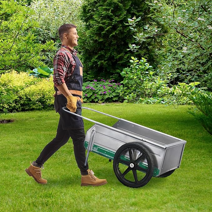 Tipke Manufacturing Company Foldit Do It All Portable Rust Corrosion Resisting Aluminum Folding Utility Cart with 300 Pound Capacity, Silver