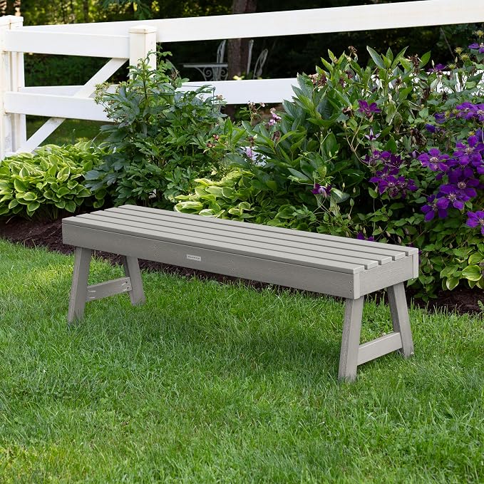 Highwood Weatherly Picnic Bench, 5ft, Harbor Gray