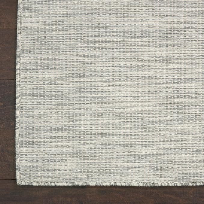 Nourison Home Positano Light Grey 9' x 12' Area Rug - Easy Clean, Non Shedding, Bed Room, Living Room, Dining Room, Kitchen (9' x 12')