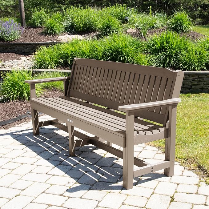 Sequoia Professional Commercial Grade Exeter Garden Bench, 6ft, Woodland Brown