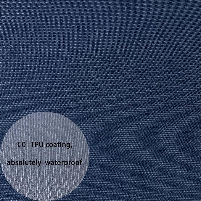 20"x20" Outdoor Universal Cushion Set of 1, Patio Cushions with Handles & Ties, Water-Proof Stain-Resistant UV Resistant Weather Resistant High Resilience Foam with YKK Zippers,Blue