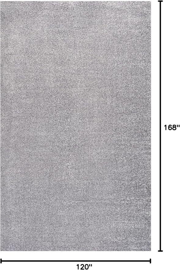 JONATHAN Y Haze Solid Low-Pile Gray Indoor Area Rug 10x14, Coastal,Bohemian,Minimalist,Classic, Easy-Cleaning for Living Room,Bedroom,Kitchen,Pet Friendly,Non-Shedding (SEU100A-14)