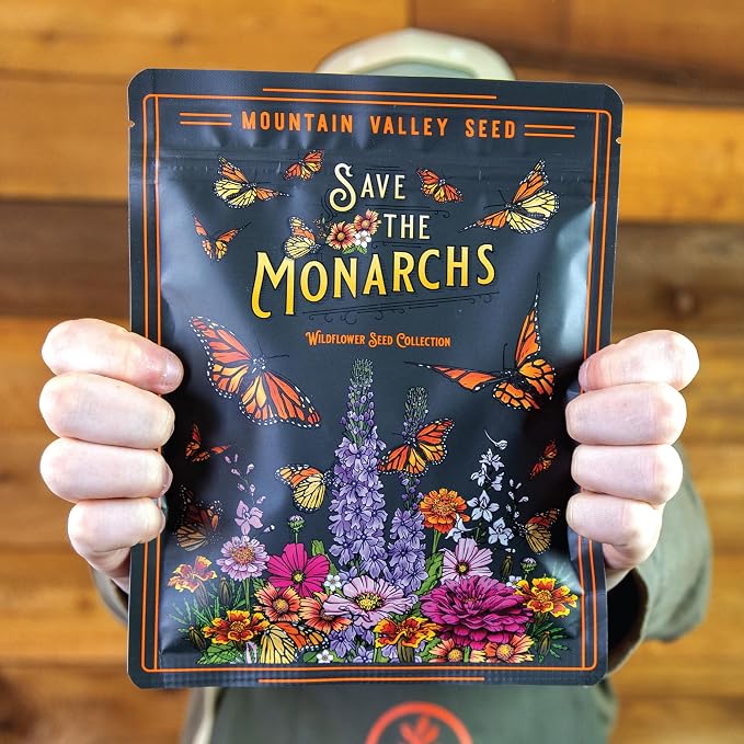 Mountain Valley Seed Co National Wildflower Seed Collection – Perennial Mix | Flower Seeds for Planting – Wildflowers (Save the Monarchs)
